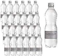 Harrogate Sparkling Water - 24x500ml Bottles | Natural Effervescence | Crisp & Pure Carbonation | Stay Hydrated with Natural Refreshment | Pristine Mineral Springs Taste | UK's Harrogate Springs