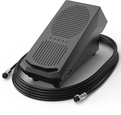 TOOLIOM WIG-Schweißfußpedal, 5-poliges Ampere-Steuerpedal mit 4,8 m langem Kabel, kompatibel mit 5-poligem WIG-Schweißgerät