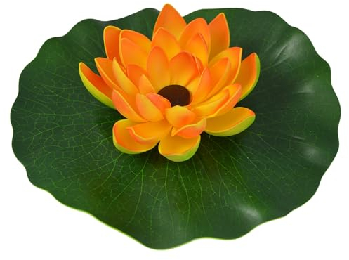 Solar Gartenbrunnen Brunnen Solar-Teichpumpen-Set Lotus-Blume Solarbrunnen Zierbrunnen Wasserfall Gartenleuchte für Teich verbessertes Modell mit Pumpen (7-SB02153-4)
