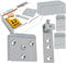 ZASPARE - Herraje Cabecero Herrajes para Colgar Muebles de Cocina Anclaje Mueble Pared Incluye un Mininivel (Pack 12)
