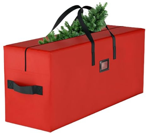 Weihnachtsbaum-Aufbewahrungstasche, Weihnachtsbaum-Aufbewahrungsbox | Große Baumtasche mit stabilem Griff, Ornament-Aufbewahrungsbox,Staubdichte Weihnachtsbaumbox mit glattem Reißverschluss für künstl