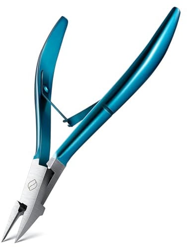 FERYES Ingrown Toenail Clippers Straight Blade Toe Nail Clippers for Thick Nails for Seniors, Stainless Steel Nail Clippers for Thick Toenails - Ultra-Slim 16mm Blade Fingernail Clippers