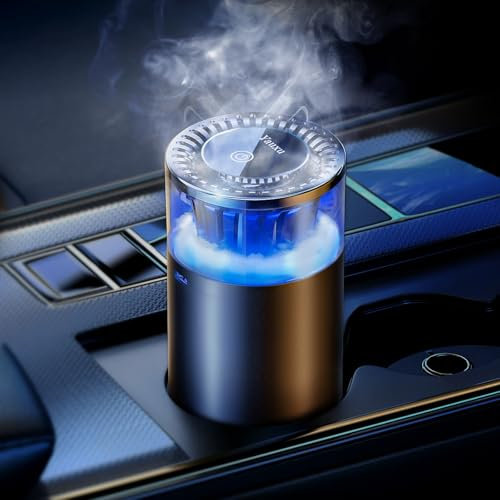 Ambientador inteligente Nano para coche, atomización electrónica, aroma fijo, encendido y apagado automático, intensidad ajustable, fragancia dura 4 meses, ambientador para coche para hombres y