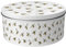 Purely Home Flying Bumblebees Large Cake Tin - Homeware Gifts Round Metal Storage Container for Baking 23 x 10cm
