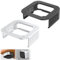 NewHail 2PCS Under Desk Mount for Mac Mini M4/M4 Pro, Under Desk Stand and Wall Mount with Heat Dissipation Design, Compatible with 2024 Mac Mini M4/M4 Pro, Black & Silver