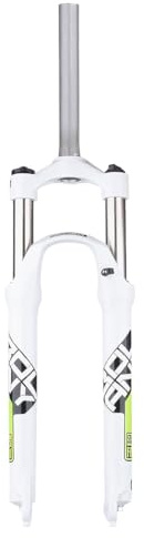 LHHL MTB Horquilla Suspensión para Bicicleta 26 27.5 29 Recto 1-1/8 Aceite/Primavera Recorrido 100mm Freno Disco Bloqueo Manual QR 9mm(D-White,29in)