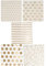 100 Pack White and Gold Cocktail Napkins, 3-ply Paper Serviettes Disposable for Wedding, Christmas, Holiday Parties, 25 x 25 cm