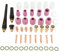 Set 49-tlg.WIG Schweißbrenner Verbrauchsmaterial Zubehör Kit Linsen-Gas Tungsten Zubehör Schweißen Kit Gaslinse Spannhülsengehäuse Kit für WP-17/18/26 WIG Schweißbrenner