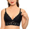 MOMANDA Women's Nursing Bras Lace Wireless Padded Maternity Bras Breastfeeding Bralette Black-A083 34D