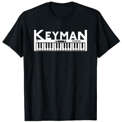 Keyboard T-Shirt Keyman / Keyboarder Musik Tshirt Herren T-Shirt