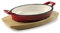 Lacor - Cacerola oval, Aluminio, Rojo degradado, 21'7x15 cm