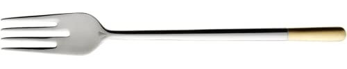 Villeroy & Boch Ella 1263510100 - Set di 6 forchette da Pesce, in Acciaio Inox, parzialmente placcate in Oro
