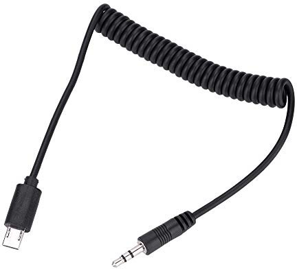 EBTOOLS Auslösekabel für Schwarz 3,5 mm / 2,5 mm Auslösekabel für RX1 / RX10 / RX100 / A7S / A7R / A7 / A7II / A7III / A9 / A58 / 77M2 (3,5 mm)