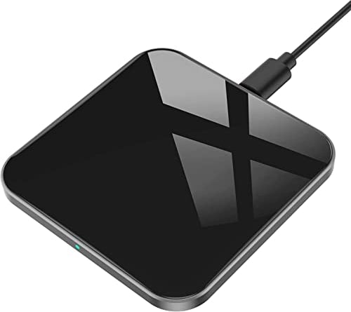 AGPTEK Chargeur sans Fil, 15W Chargeur Induction pour iPhone 16/15/14/13/12/11/16e/SE/XS/XR/8, pour Samsung Galaxy S25/S24/S22/S21/S10E/S9/S8, Note 20/10/9/8, AirPods3/Pro, Noir