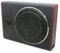8 Zoll schlanker Max 600W Subwoofer Aktiv Powered Untersitz-Auto Audio Subwoofer eingebautem Verstärker für Auto/LKW mit Fernbedienung niedrigen und hohen Eingangspegeln, Holzkörper Schwarz