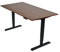 Ergotopia Desktopia Pro X Elektrisch höhenverstellbarer Schreibtisch, Ergonomischer Stehtisch für Büro oder Home Office (Nussbaum, Gestell Schwarz, 180 x 80 cm)