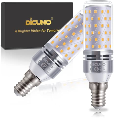 DiCUNO E14 LED Bulb 10W, E14 Small Edison Screw Light Bulbs, Natural White 4000K, 130W Incandescent Equivalent, 1400LM Non-Dimmable, 230V, SES Corn Light for Home Lighting, Pack of 2