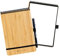 BAMBOOK Notepad - Bambus-Holz Hardcover - A5 - Blanko, Wiederverwendbares Notizbuch, Notizblock, Reusable Notebook