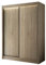 FEDVE Kleiderschrank 215x150x61 Sonoma Eiche – Care – Stabiles Garderobenschrank – Schlafzimmerschrank mit Garderobenstange – Geräumig Schwebetürenschrank - Wohnzimmer Schrank Modern