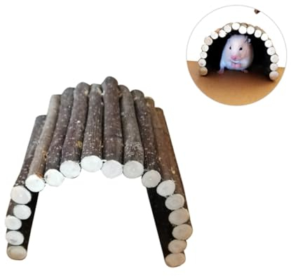 Yardwe Spielzeug Für Hamster 2st Spielzeug Apfelbaum Zweig Unterstand Pet-tunnel-bogenbrücke Hamster Hase Protokoll Ast Unterstand