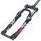 KANGXYSQ Forcella Ammortizzata 24 Pollici Lega di Alluminio MTB Bicicletta 1-1/8 '' Tubo Dritto Pneumatico Ammortizzatore Freno A Disco Viaggio 100 Millimetri (Color : Zwart, Size : 24 inch)