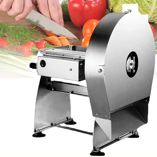 DDZJTPP Electric Stainless Steel Vegetable Slicer Commercial Fruit Slicer Machine Tomato Slicer 0-10mm (25/64inch) Thickness Adjustable for Lemon Potato Onion lemon etc