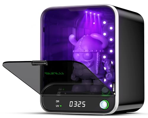 SUNLU Resin UV-Härtungsbox II, Abnehmbarer Drehteller, Große Größe, 42W Leistung Schnelle Aushärtung, All-in-One, keine Installation, 405 nm UV-Lichthärtungsgerät für 3D-Harzdrucker