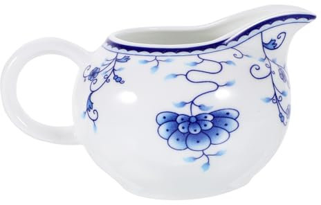 BUGUUYO Keramik-sahnekännchen Mit Griff Chinesischer Stil Für Milch Sahne Soßen Essig Salat Gewürze Praktisches Und Dekoratives Geschirr Für Restaurant Und Catering