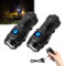 Dreiäugige Monster-Mini-Taschenlampe, Wiederaufladbare LED, Superhell, Tragbar, Wasserdicht für Outdoor, Camping, Wandern, Notfall (Schwarz, 2 Stück)