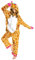 OLAOLA Onesie für Erwachsene, Giraffe Tierkostüm, Unisex Onesies Plüsch Halloween Cosplay Pyjamas Party Einteiler Schlafanzug