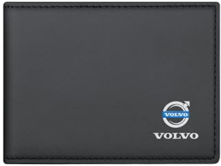 Geldbörse Herren, für Volvo XC40 XC60 XC90 C40 S60 S90 V60 V90 Slim Wallet Herren mit RFID Schutz Faltbare Geldbörse, Portmonee für Herren und Damen