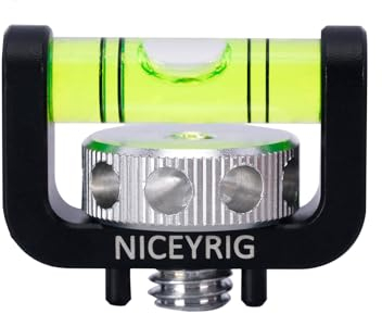 NICEYRIG Niveau à Bulle pour Support fileté Arri, Niveau à Bulle pour Appareil Photo Sony, Canon, Panasonic Cage et poignée – 572