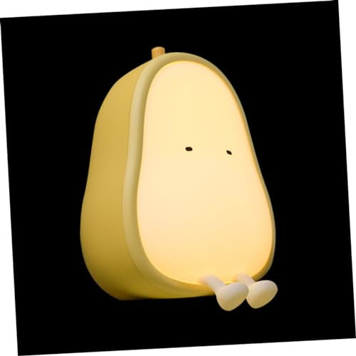 OSALADI 1Stk Schlaf leicht led-light led-lichter kindernachtlichtlicht schreibtischleuchten desk lamp Obst Nachtlicht Avocado-Nachtlampe kleine Nachtlampe Desktop-Birnenlicht silikon