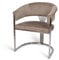 Milton & Oldbrook Velvet Esszimmerstuhl Valletta, Taupe – Silber