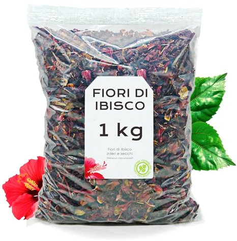 Fleurs Hibiscus Séchées 1kg - Hibiscus Fleur - Tisane Hibiscus - Hibiscus - The Hibiscus - Hibiscus 1kg