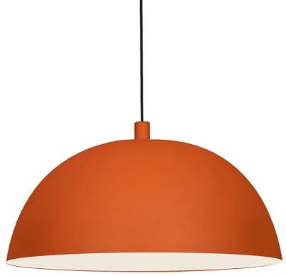 bamyum Yimpi Küchenlampe Hängend Vintage Ø26 cm, Lampenschirm Hängelampe Esstisch Wohnzimmer, Küchenlampe Hängend Orange, Hängelampe Küche, Wohnzimmer Pendelleuchte Vintage Industrial