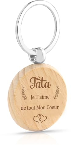 Cadeau Tata,Cadeau Anniversaire Tata,Cadeau Pour Tata,Idee Cadeau Pour Tata,Porte Clé Tata,Porte Clef Tata,Cadeaux Tata,Cadeau Tatie Original,Cadeau Tata Noel,Porte-clés en Bois,Cadeau Noel Tata