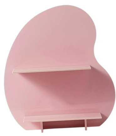 Sharplace Badezimmer-Theken-Organizer, Arbeitsplatten-Aufbewahrungsregal, 2 Etagen, Schminktablett, Make-up-Regal für Tassen, Schreibtisch, Badezimmer, Rosa