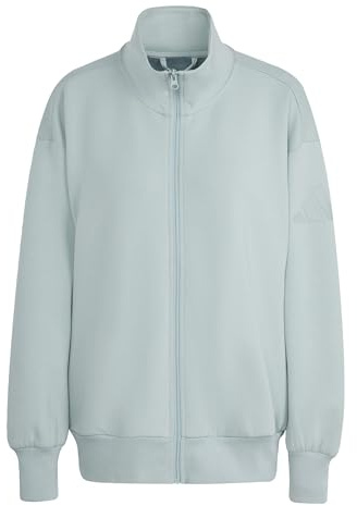adidas Women's Soft LUX Full-Zip Tracktop, Wonder Sage, XXL