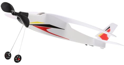 JUMPLAWN Rubber Band Powered Airplane Glider Model Easy to Assemble Aircraft for Outdoor Flying Fun Handmade Toy for Boys and Girls Random Styles