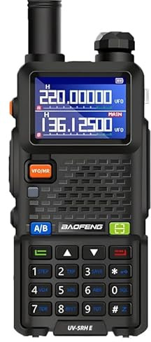 BAOFENG UV-5RH Walkie Talkie Radio Bidireccional de Cuatro Bandas, Potencia de 14.5W, Batería de Larga Duración, Cargador USB-C, Radio de Dos Vías, Comunicación de Largo Alcance