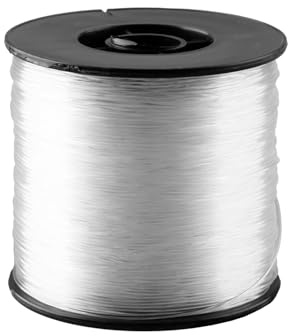 Clear Fishing Line 0.8mm 200M Invisible Hanging Wire,Strong Monofilament Nylon Thread,Heavy Duty Transparent Nylon Wire for Hanging Decorations Balloons Crafts & DIY