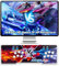 XIXIMENG 36800 en 1 Game Box Consola Retro,6-Luces LED de Color Consolas de Videojuego Retro,Pausa/Buscar/Favoritos/Añadir/Ocultar Juego,1280*720P,Plug & Play,1-4 Player,Joysticks Duales (Rojo Azul)
