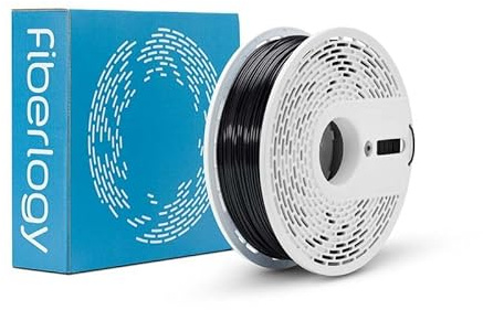 Fiberlogy EASY PET-G schwarz, 1,75 mm (± 0,02), 0,85 kg PETG-Filament, hergestellt in der EU für Desktop-3D-Drucker