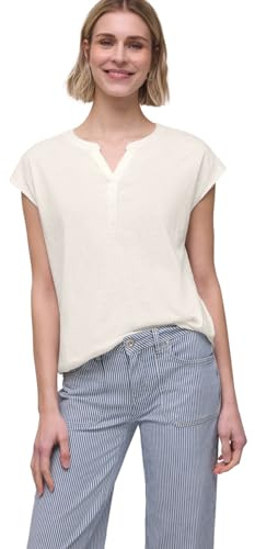 Damen Dropped Shoulder Shirt mit Split Neck