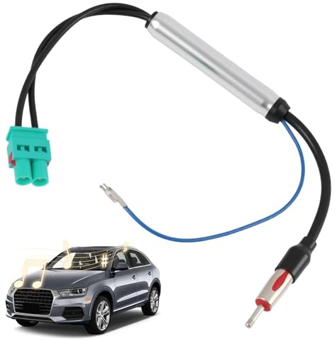 Autoradio Antennenadapter Fakra Splitter, Dual Fakra DIN Stecker Adapter Antenne Stecker für DAB FM/AM Empfang GPS, Antennen Adapter Autoradio Kompatibel mit Fahrzeug Auto Audio Radio