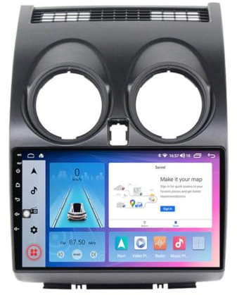 ,Octa Core 2G+64G,ZARAPLUS Autoradio Bluetooth Per Nissan Qashqai 2006-2013 Stereo Auto Radio Touchscreen 9 Pollici Con Telecamera Retromarcia, Carplay E Android Auto Wireless, Comandi Al Volante