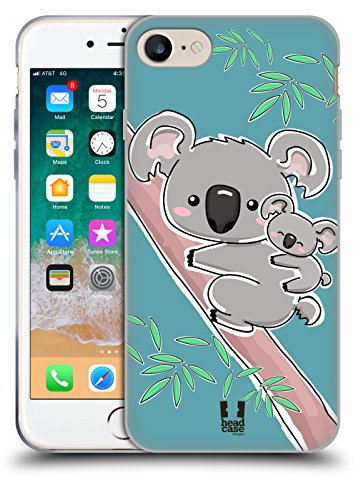 Head Case Designs Koala Tiere Mit Jungtieren Soft Gel Handyhülle Hülle kompatibel mit Apple iPhone 7/8 / SE 2020 & 2022