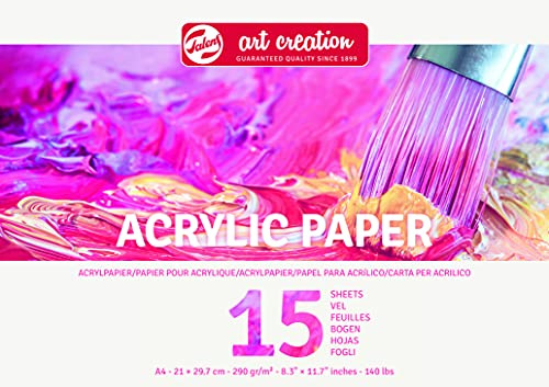 Talens Art Creation - Acrylicpapier A4, 290g, 15 Blätter, FSCM80