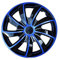 Radkappen / 4 x Universal Radzierblenden - QUAD blau (15)